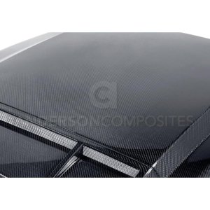 Ford Shelby GT500 Hood - Anderson Composites - Ram Air Type-CR Carbon Fiber - `10-`14